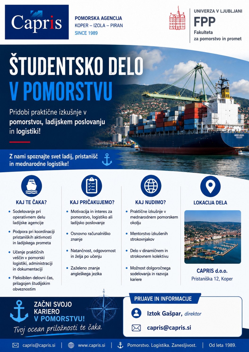 Capris_oglas za studentsko delo